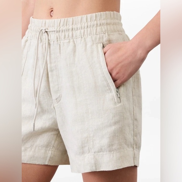 NWT Athleta Retreat Linen Undyed Shorts Size XS (#658548) - Picture 5 of 8